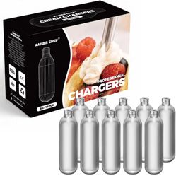 N20 Whipped Cream Chargers - 10 Pack,8g Professional Nitrous Oxide Cartridges,Culinary Use Only,Leakproof,Kitchen-Safe