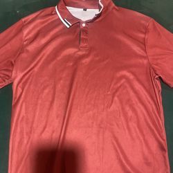Red Large Polo Shirt 