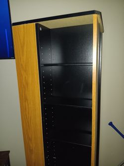 Turnstile media shelf