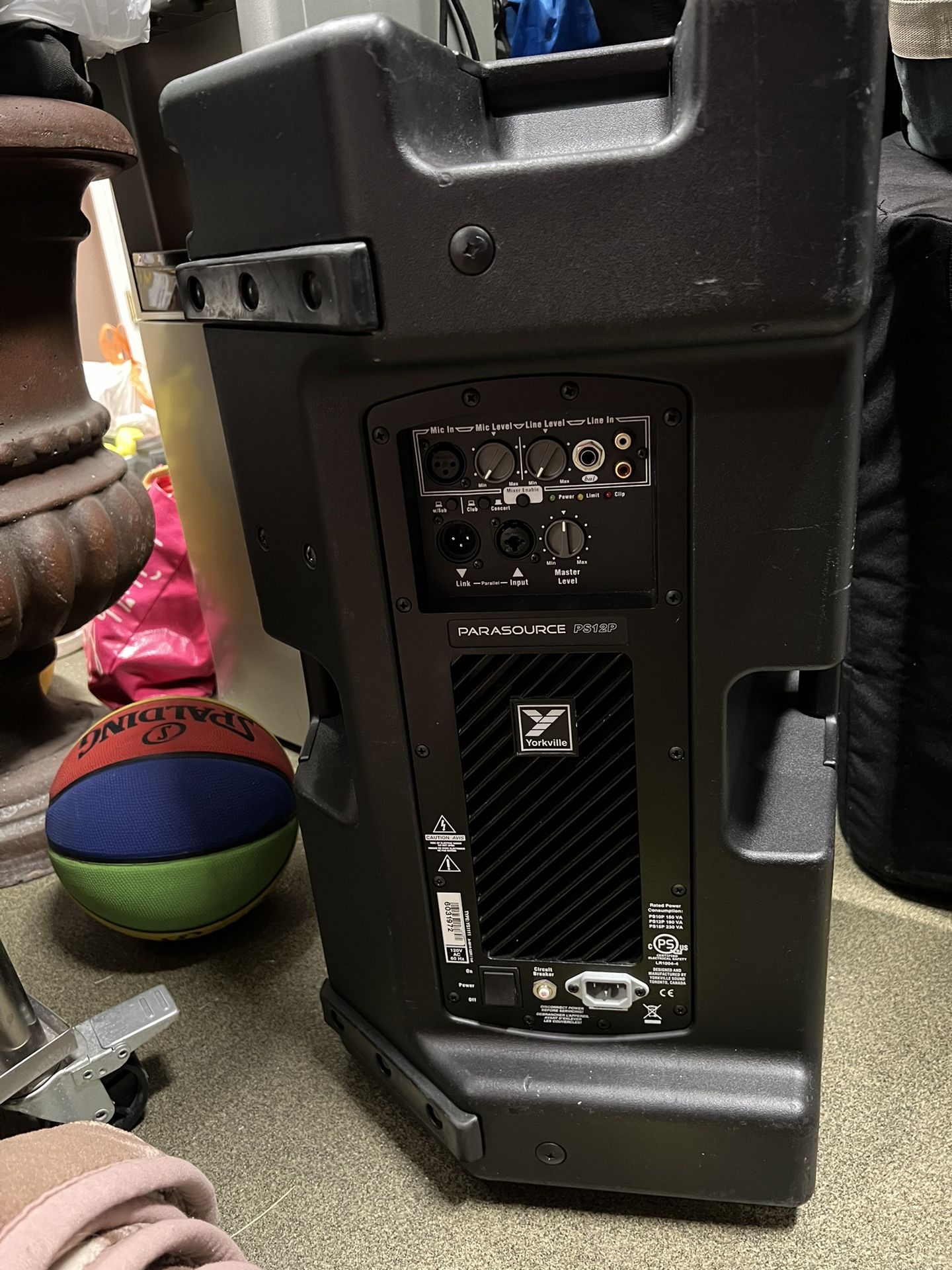 Parasource PS12P Yorkville Powered Speaker Active Speaker