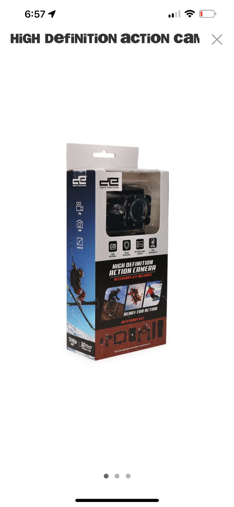 HIGH DEFINITION ACTION CAMERA (like GoPro)