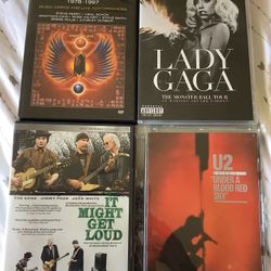 4 Rock Concert And Documentary DVDs