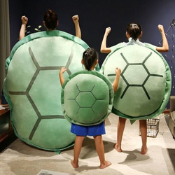 Wearable Turtle Shell Pillows Tortoise Shell Stuffed Animal Turtle Plush Cushion Toy Dress Up for Adult
