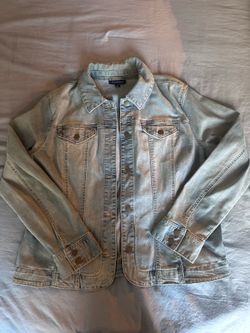 Charter club light blue denim jacket