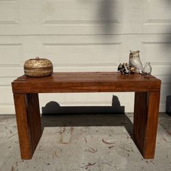 Solid Wood Console Table - Handmade Locally