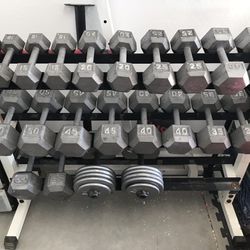 834 Lbs Dumbbell Set ONLY *Rack Not Included