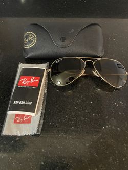 Ray Ban Aviator Sunglasses Gold/Brown
