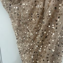 Sequin Off The Shoulder Long Dress