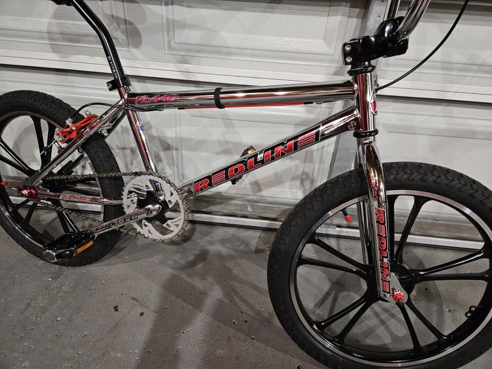 Mid School Redline RL440 BMX Bike. Chrome Custom Build