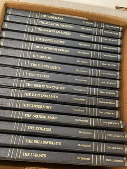 Time Life THE SEAFARERS Leather Bound Set of 22 Hardcover 1970s Pirates U-Boats