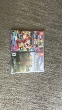Mario kart eight deluxe and Minecraft