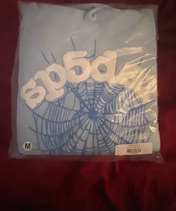 Sp5der Hoodie Sky Blue