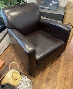 IKEA Jappling Vegan-leather Club Chair In Nearly New Condition