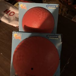 Two Inflatable Playground Balls New