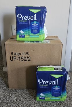 Prevail underpads 23×36 Large 25 count New