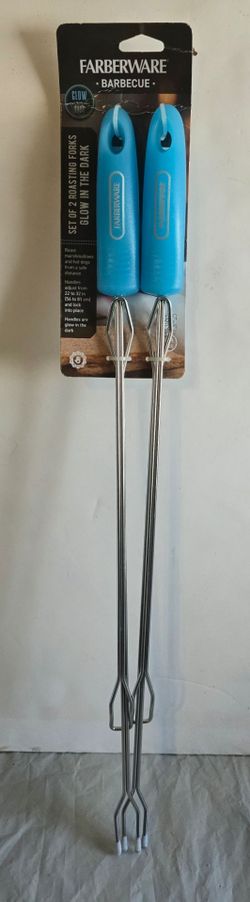 Farberware forks BBQ marshmallows glow in dark adjustable