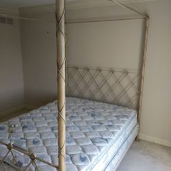 Full size canopy Iron bed frame