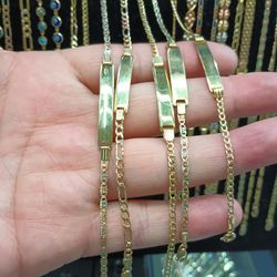 14k Gold Baby And Kids Bracelets. 199$ And Up