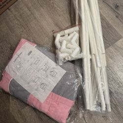 Kids Play Tent Pink & Gray