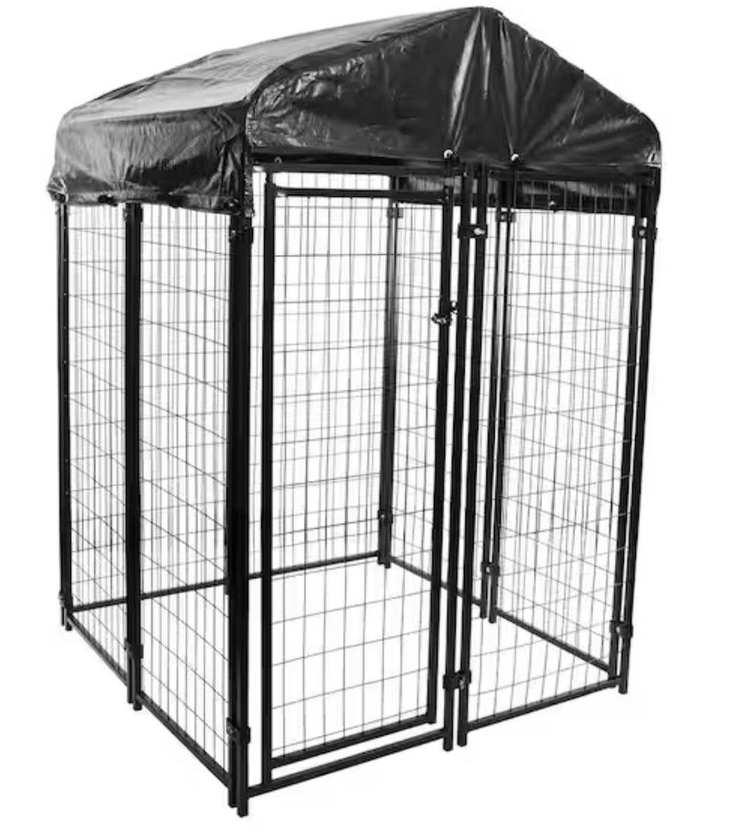 4 ft. x 4 ft. x 6 ft. Outdoor Welded Wire Dog Kennel