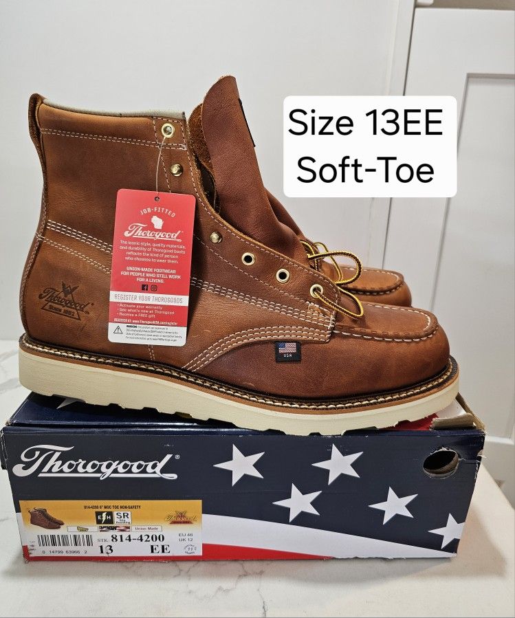 Thorogood Soft Toe Work Boots Size 13
