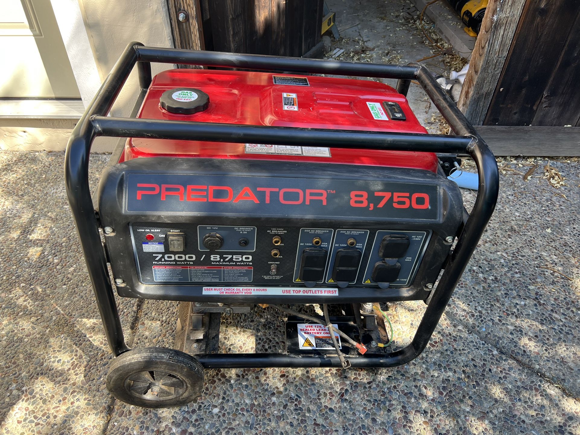Predator Generator 8,750 Watts for Sale in Martinez, CA OfferUp