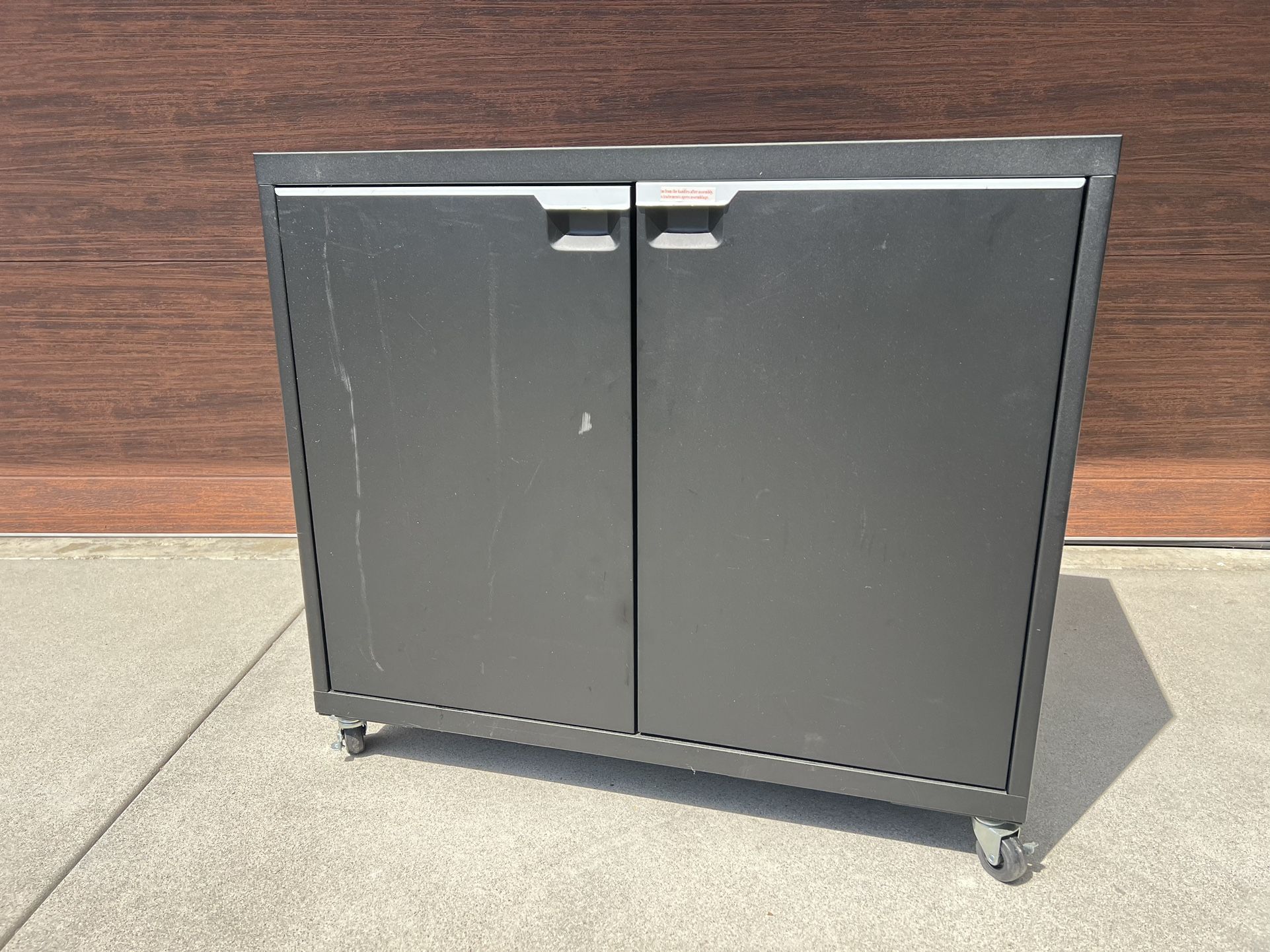 CB2 Metal Storage Cabinet