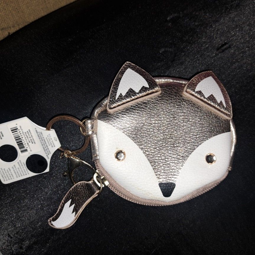 Fox Coin Keychain purse! Brand New!