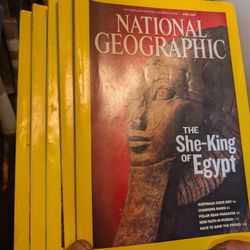 Five Older National Geografics