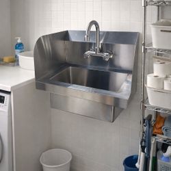 Brand New Utility Sink And Faucet With Splash Guard For $90