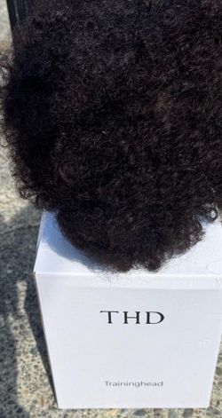 THD Training Head with Curly Black Hair