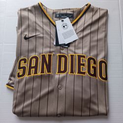 Size XL San Diego Padres Nike Men's Sand Alternate Jersey Blank No Player