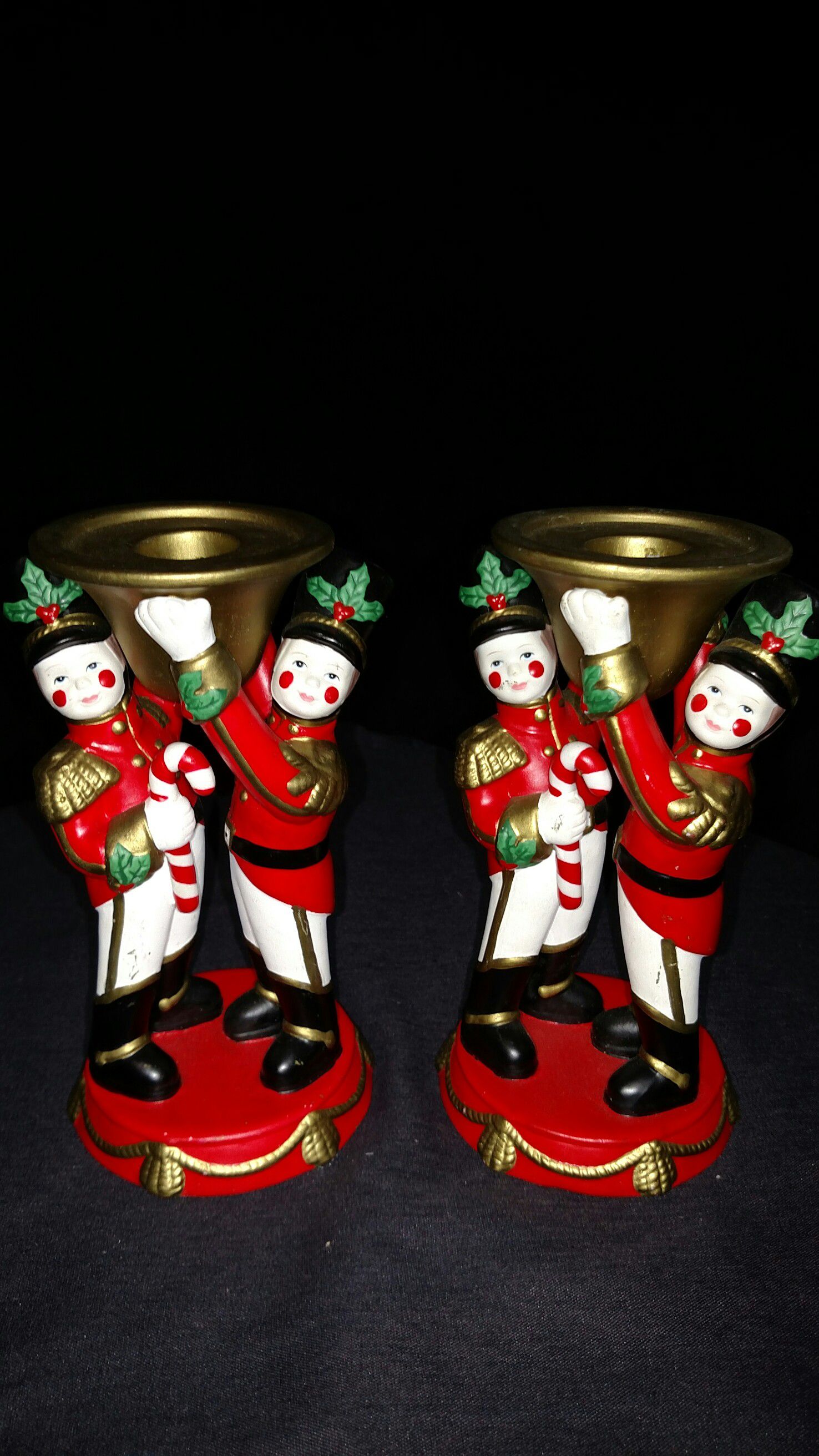PartyLite Toy Soldiers Set of 2 Candle Holder