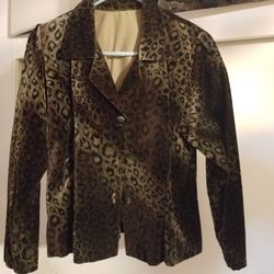 Blazer and skirt - Cheetah print matching set
