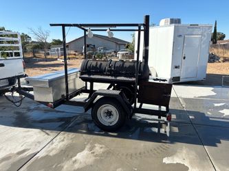 Smoker trailer grill