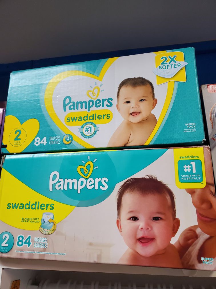 Size 2 Pampers Swaddlers