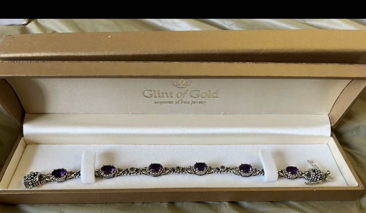 Sterling Silver & Gold Woman’s Bracelet - NEVER WORN