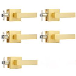 Leydebong 5 Pack Keyless Passage Door Handles 