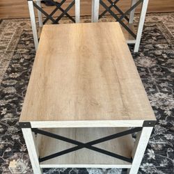 Coffee Table & 2 Side Tables