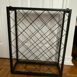 32 Bottle Wine Rack with Glass Top