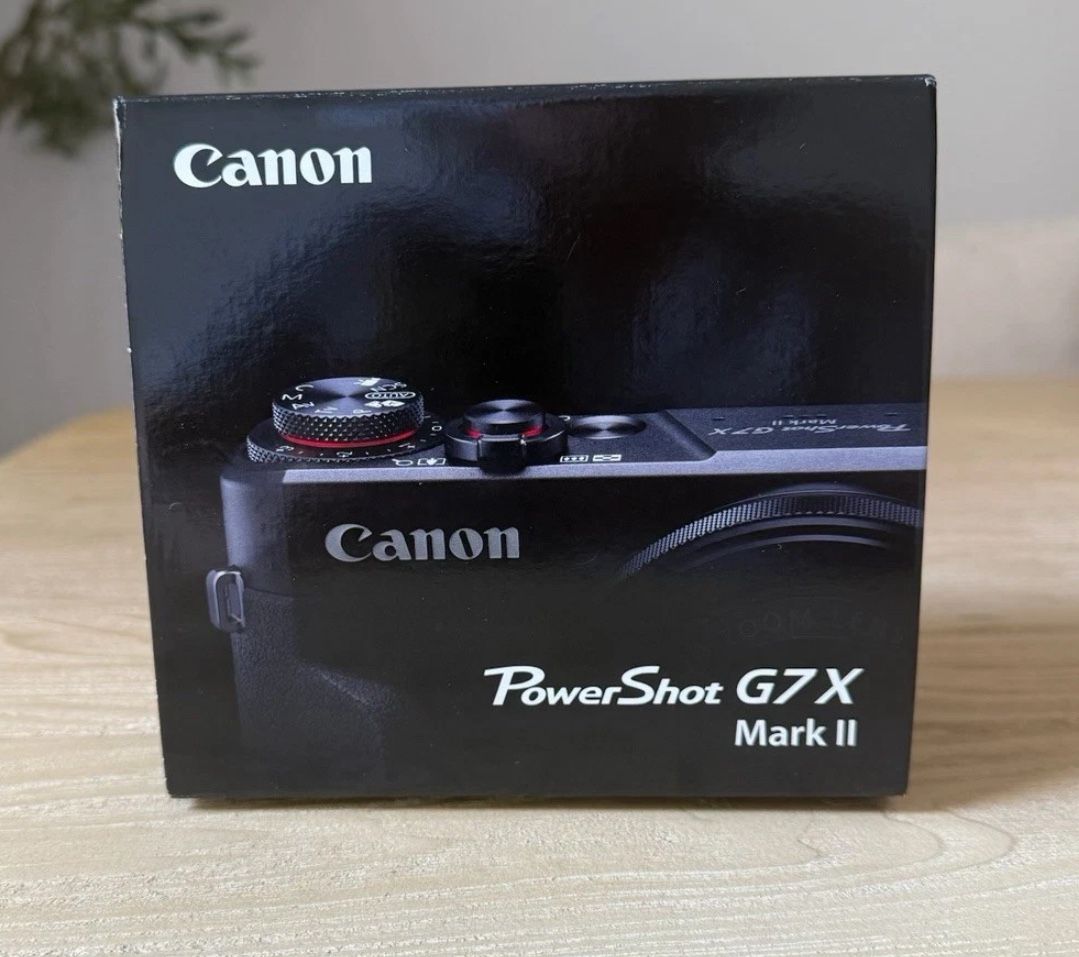 Canon PowerShot G7 X Mark II Black 20.1MP Digital Camera NEW IN BOX