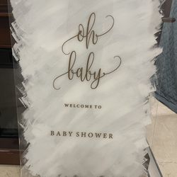 Baby shower Sign