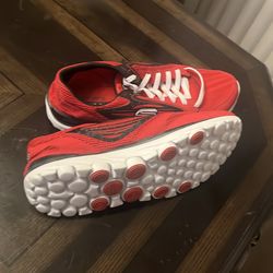 Women’s Red and White Sketchers Size 11.5
