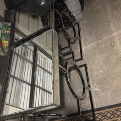 USED HLASS MIRROR AIDE TABLES