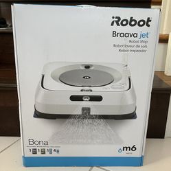 New/Sealed iRobot Braava Jet M6 (6110) Robot Mop- Wi-Fi Connected, White