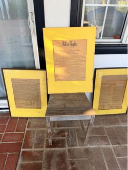 Vintage Replicas of the Declaration of Independence, Bill of Rights, and U.S. Constitution