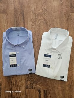 Two IZOD Advantage Performance Cool FX Slim Fit Dress Shirts - 2XL