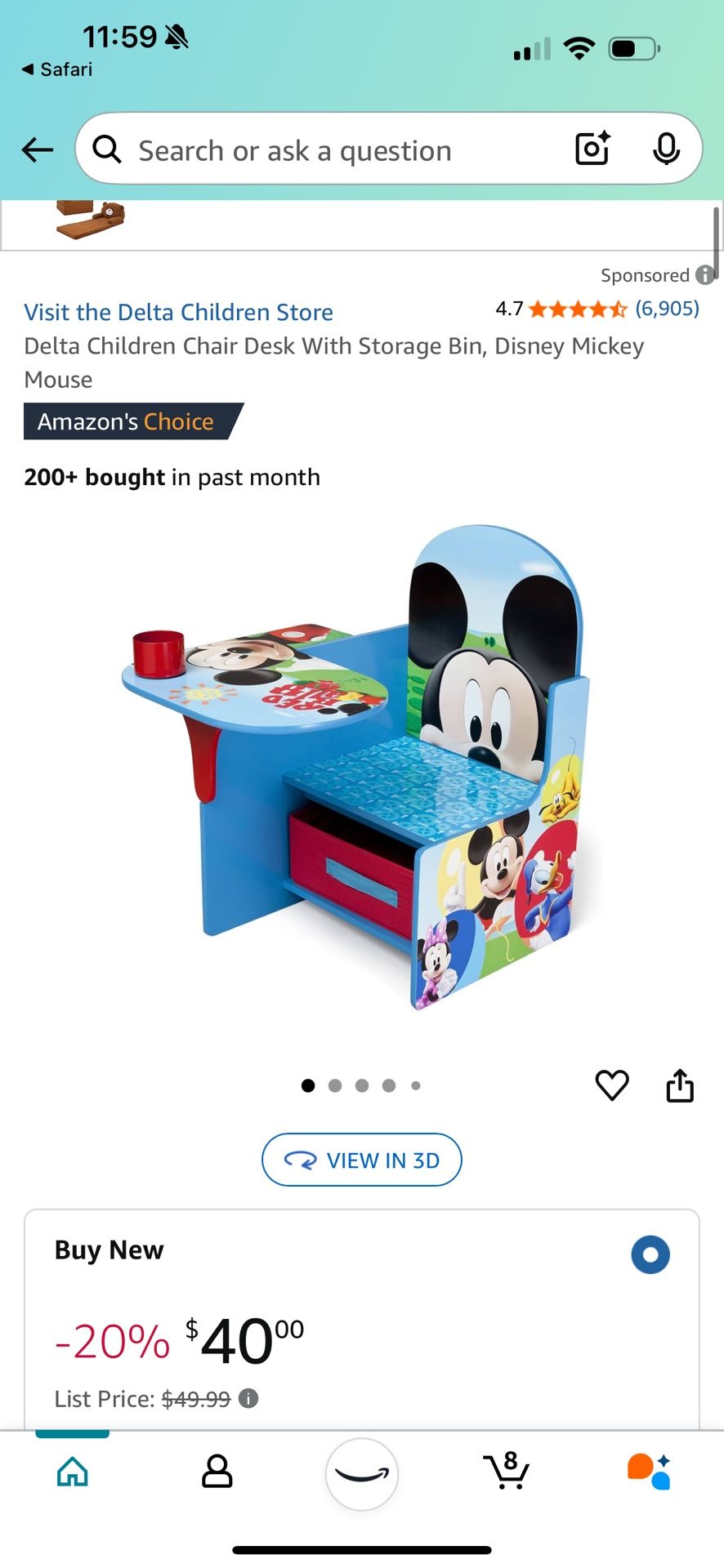 Delta Mickey Desk And Chair