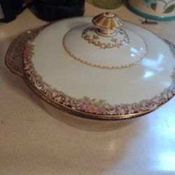 Fire Stone Bowl With Lid