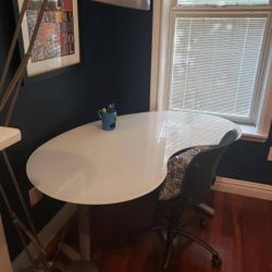 IKEA Glass Desk